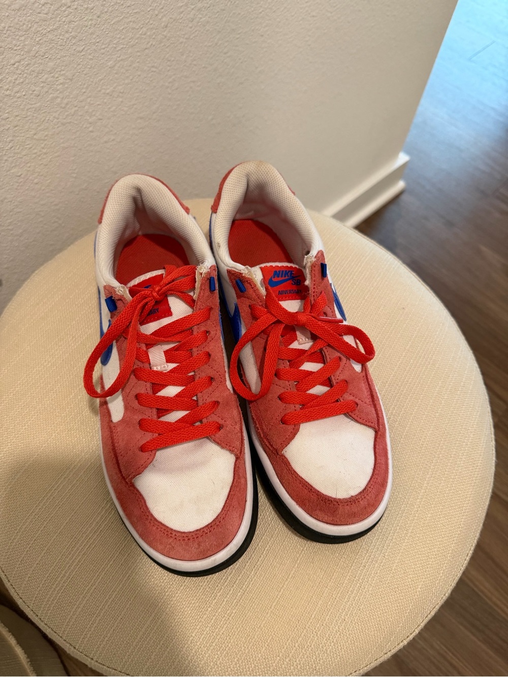 Nike Kids Red, White and Blue Low-Top Sneakers